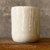 Speckled tumbler mug with saying about work