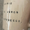 Pale pink mug with prosecco saying