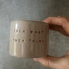 Small thoughtful espresso mug