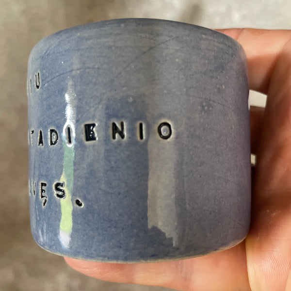 Blue espresso mug LAUKIU