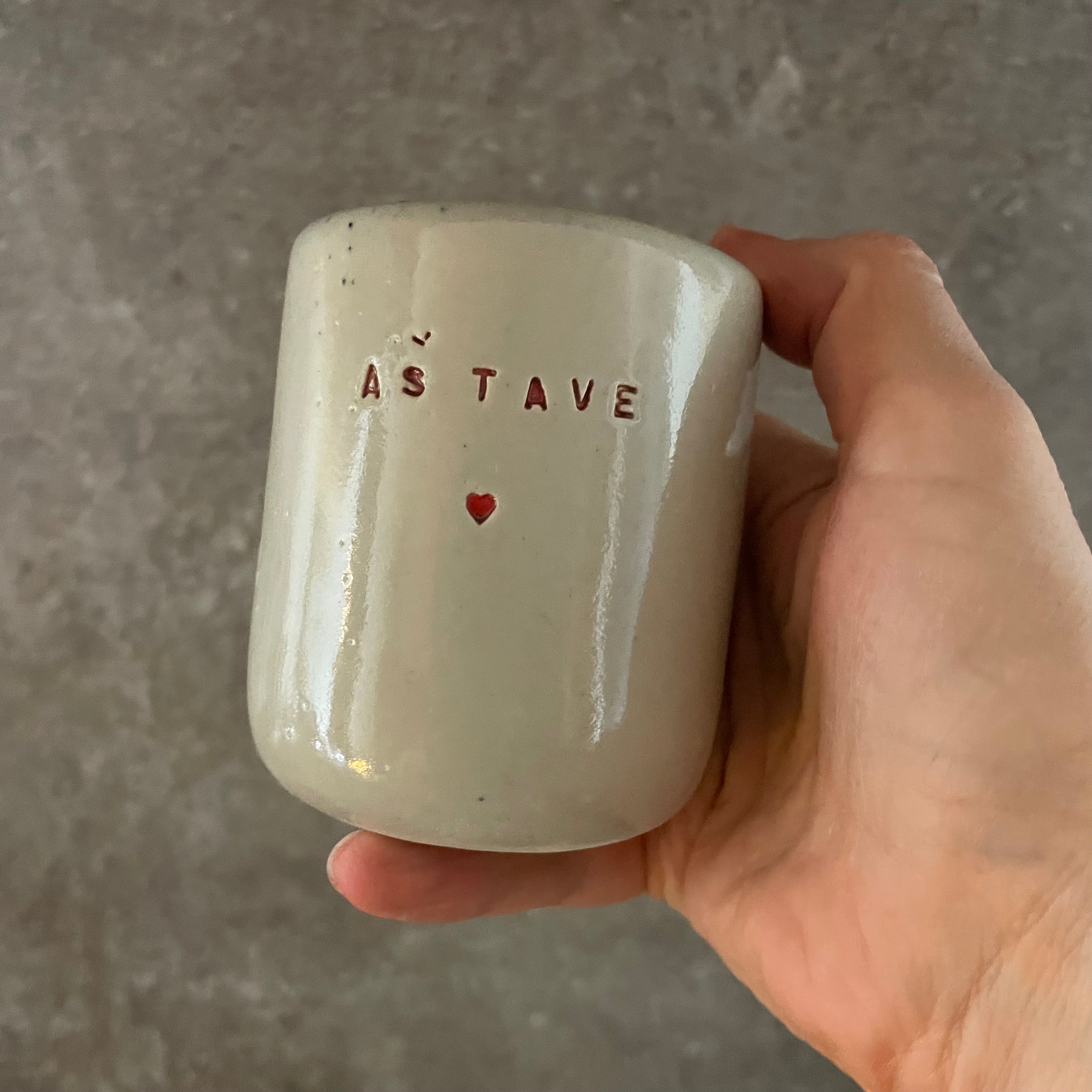 A pair of espresso mugs for Love