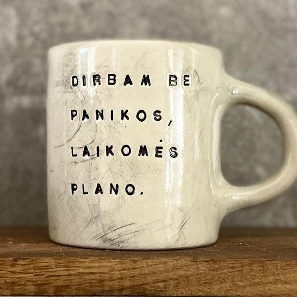 Ultra jumbo big mug with words about work