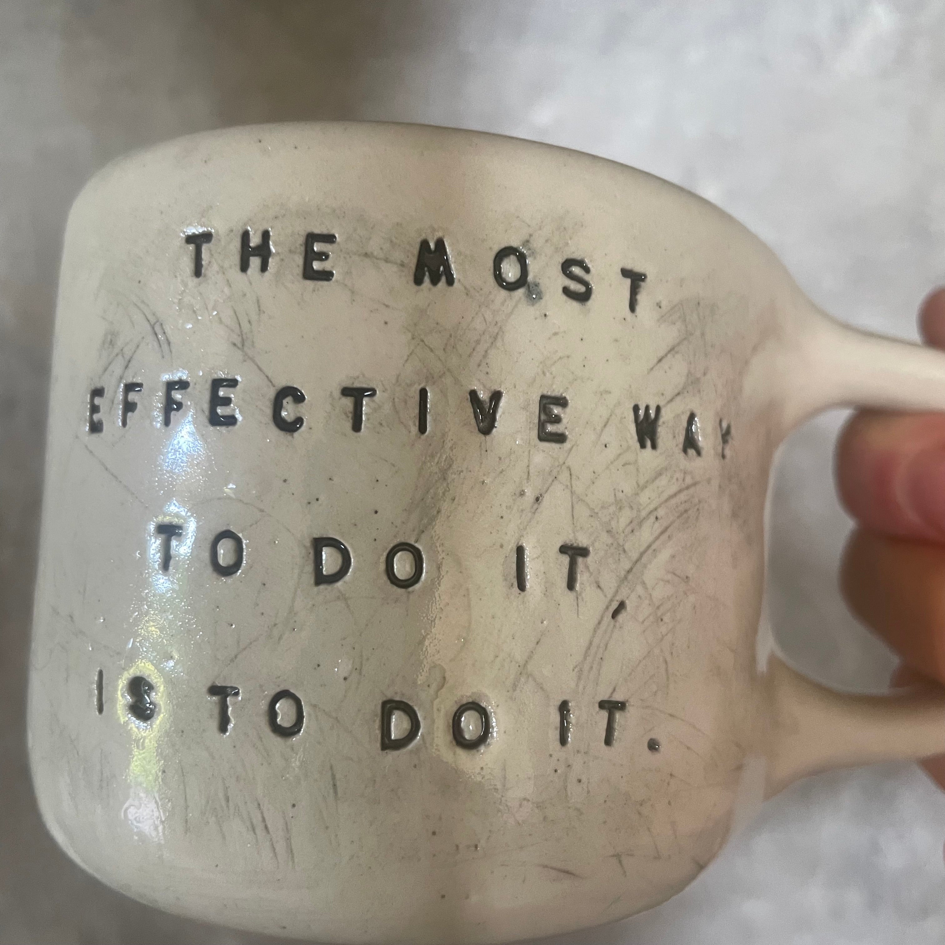 Mug with quote by Amelia Earhart