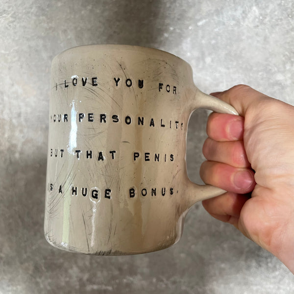Mug with funny love saying