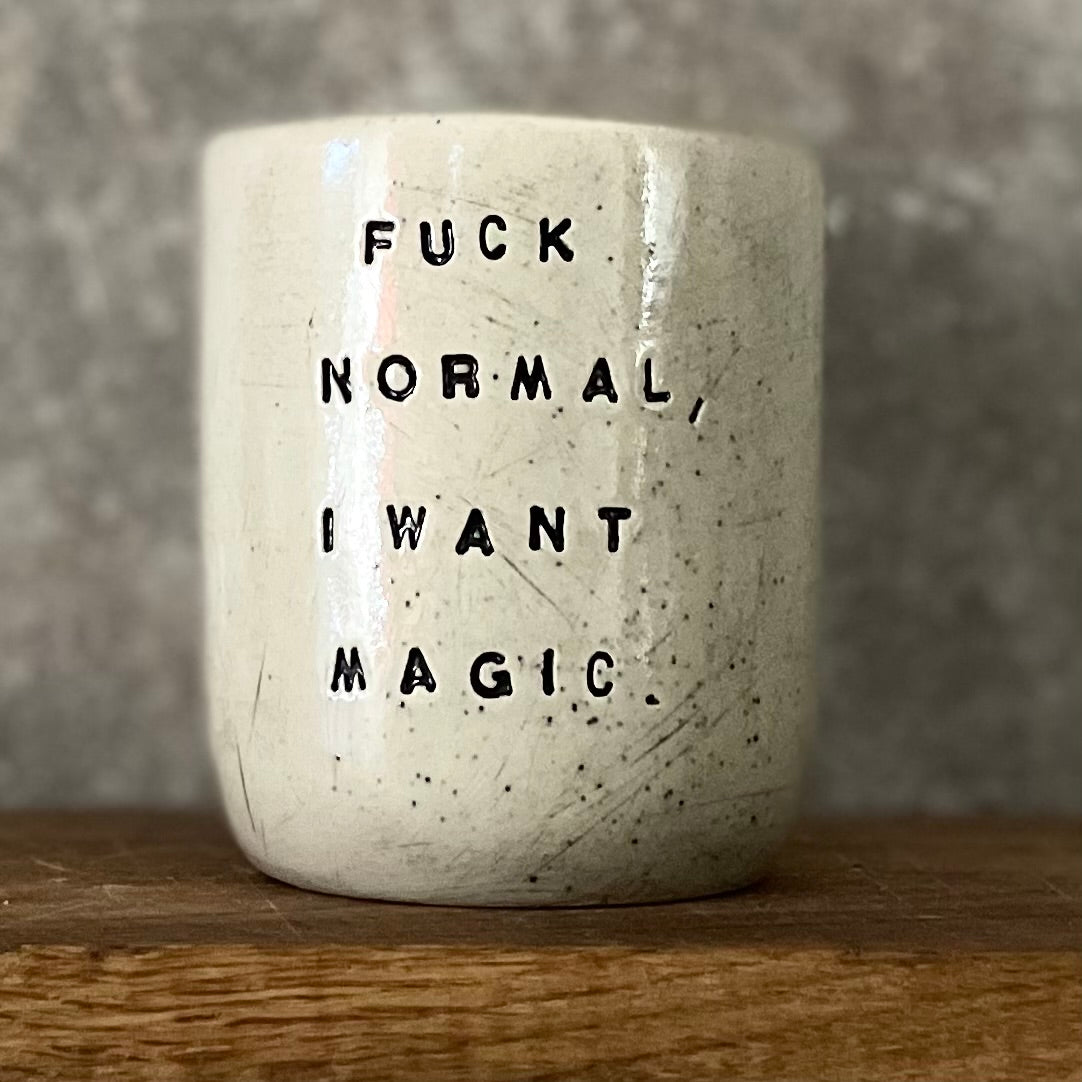Off-white mug with funny saying