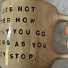 Beige mug with quote by Confucius