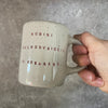 Speckled mug about croissants