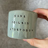 Small espresso mug about vacation
