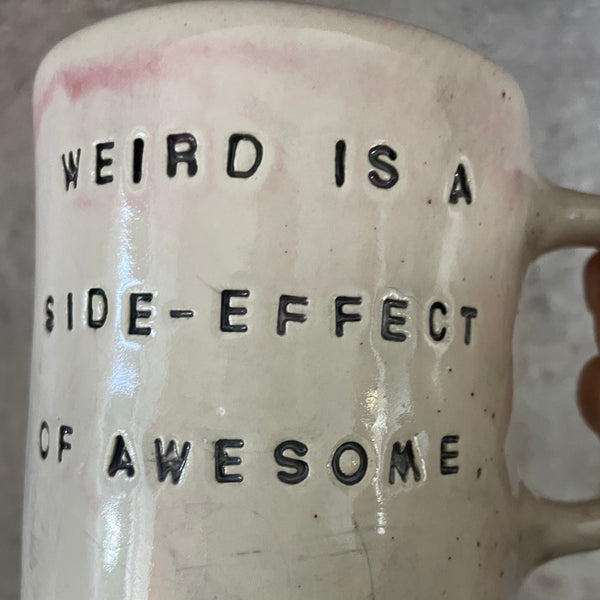 Netolygiai rožinis vienetinis puodelis