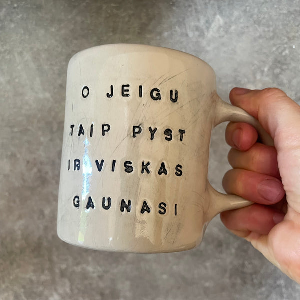 White mug GAUNASI