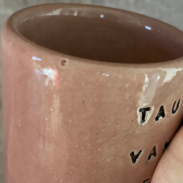 Pink funny mug about champagne