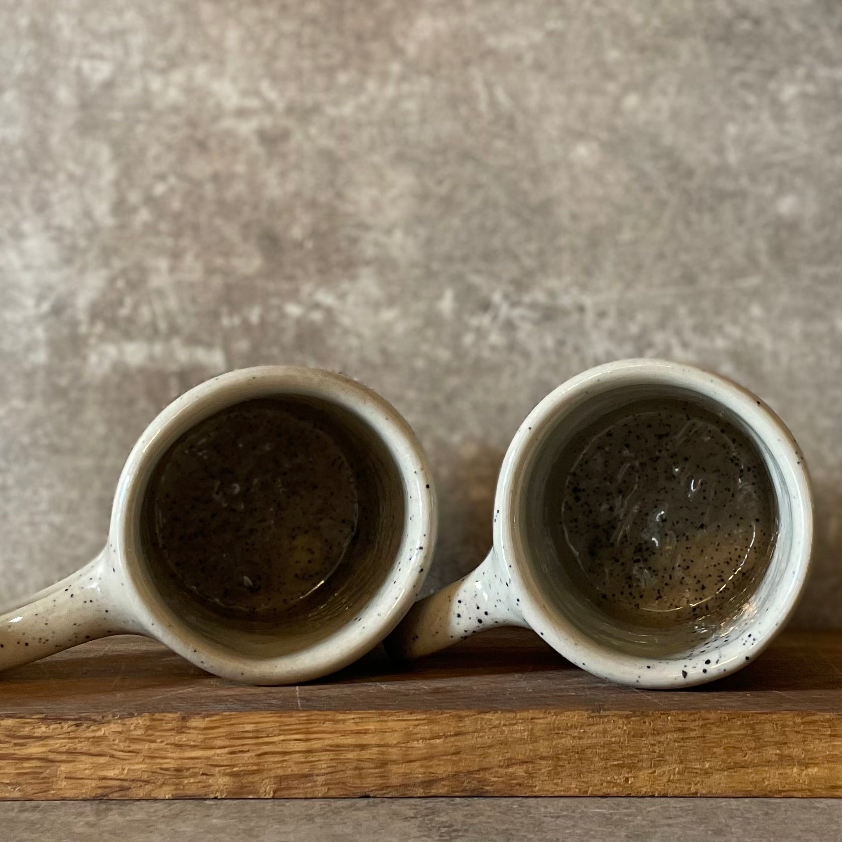 Lovely set of speckled mugs