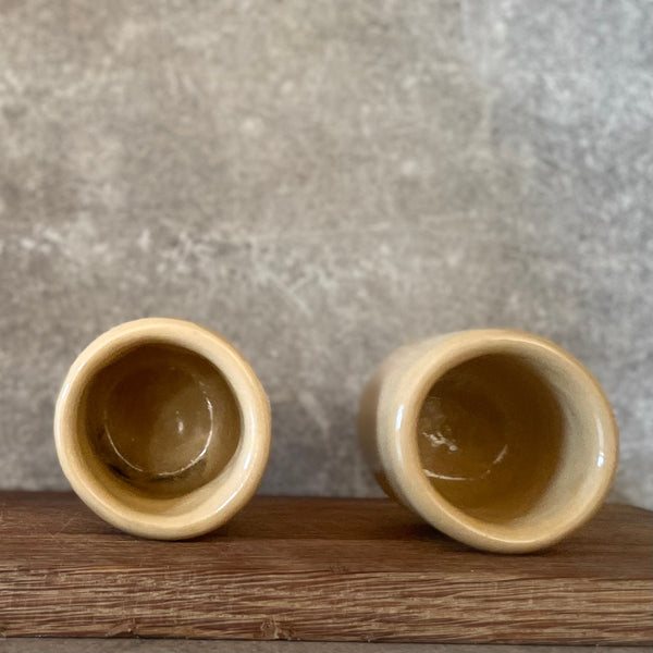 Small yellow mugs SKANIOS KAVELĖS