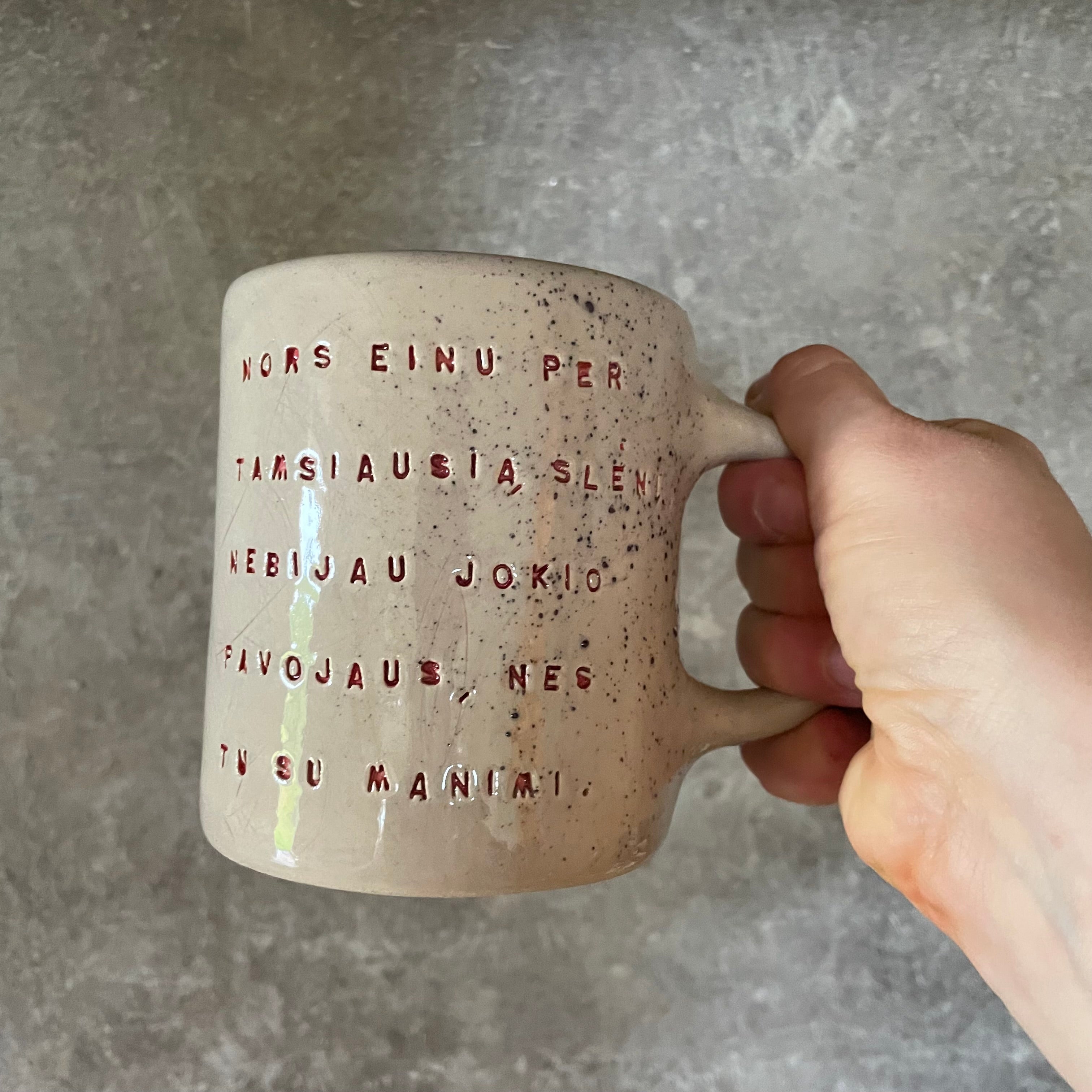 Mug with quote from Bible