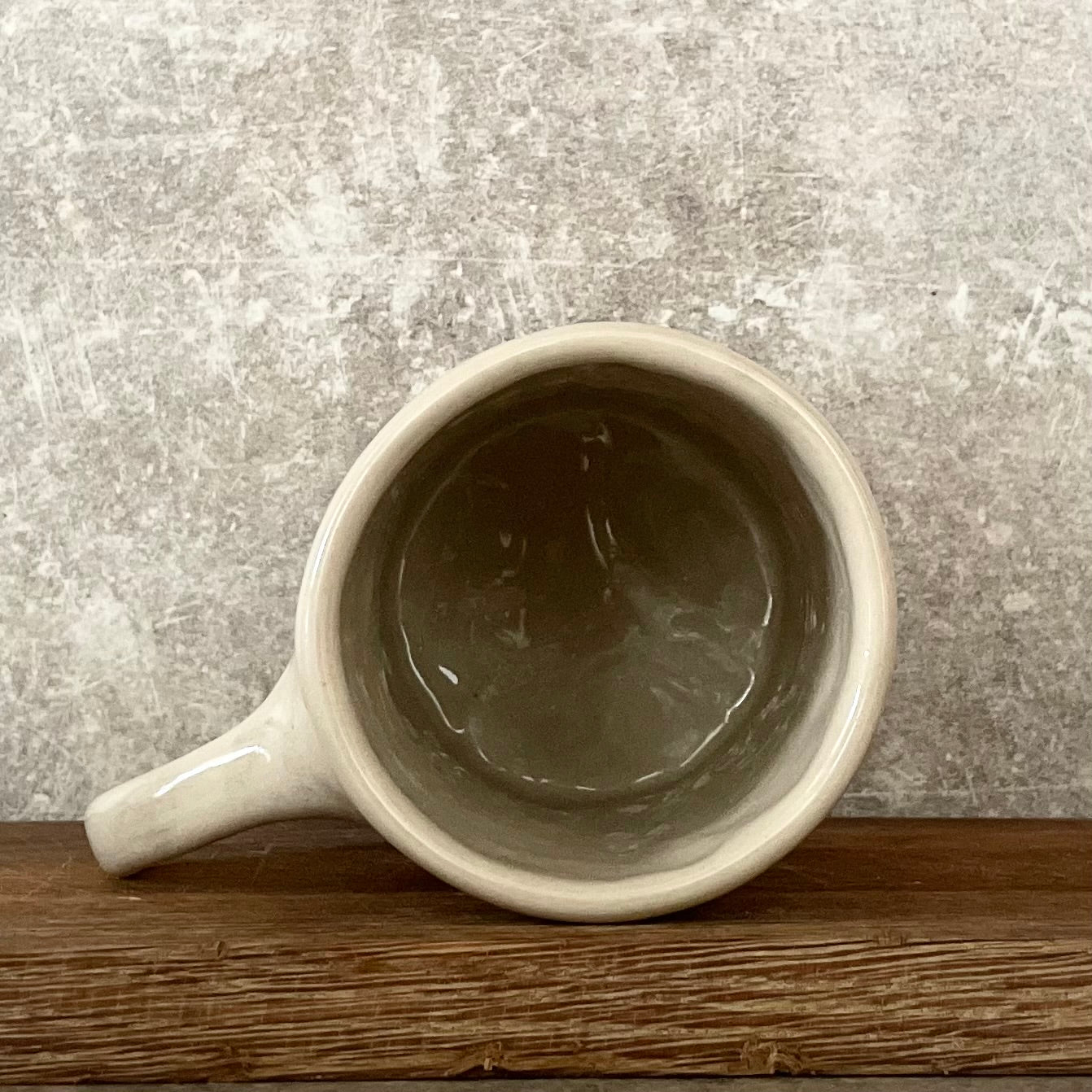 Handmade ceramic stoneware mug START NOW