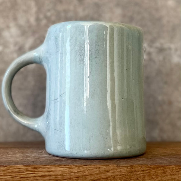 Big blue mug with lovely saying about snore