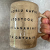 Large mug with funny saying in Lithuanian