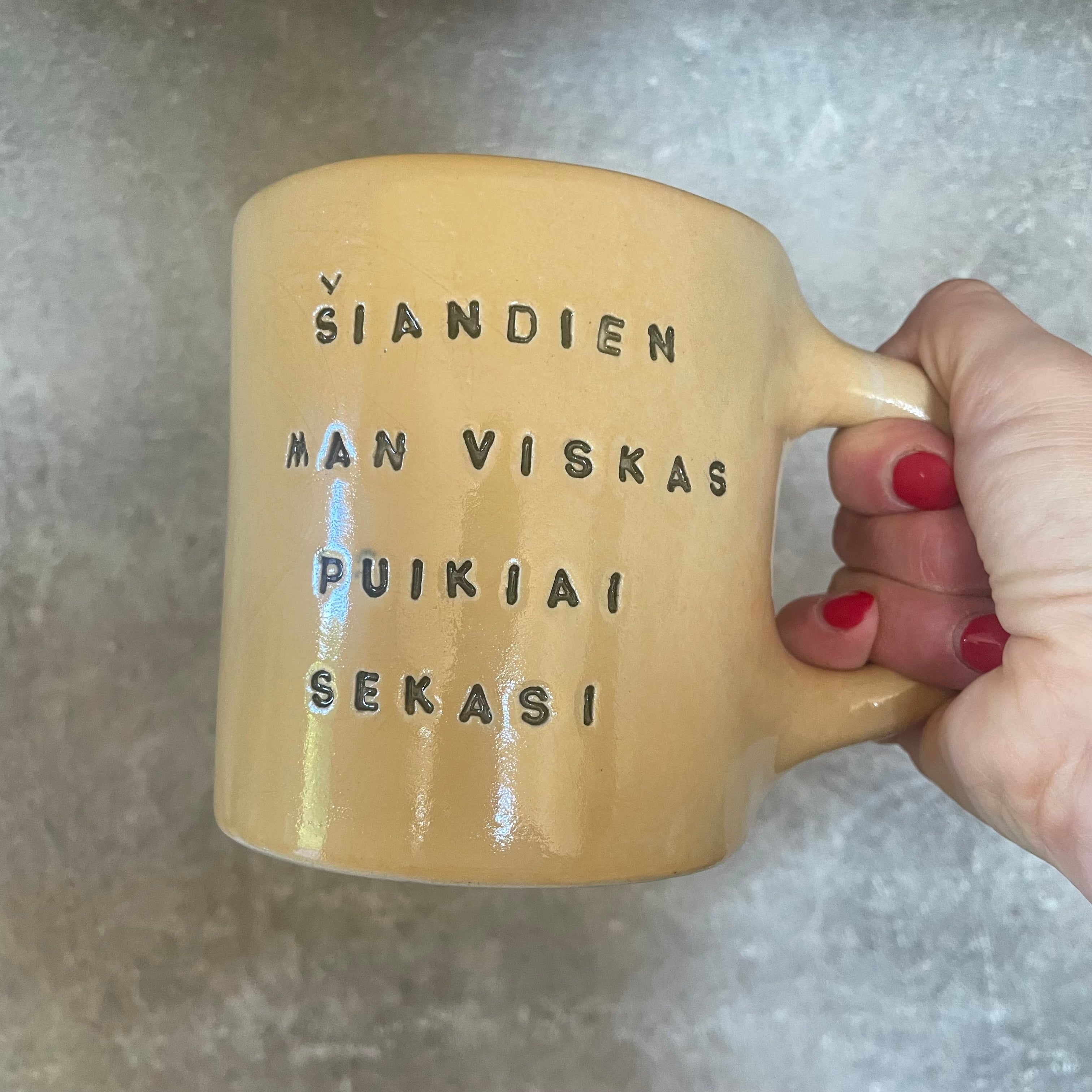 Mega didelis sėkmės puodelis