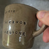 Small mug with words