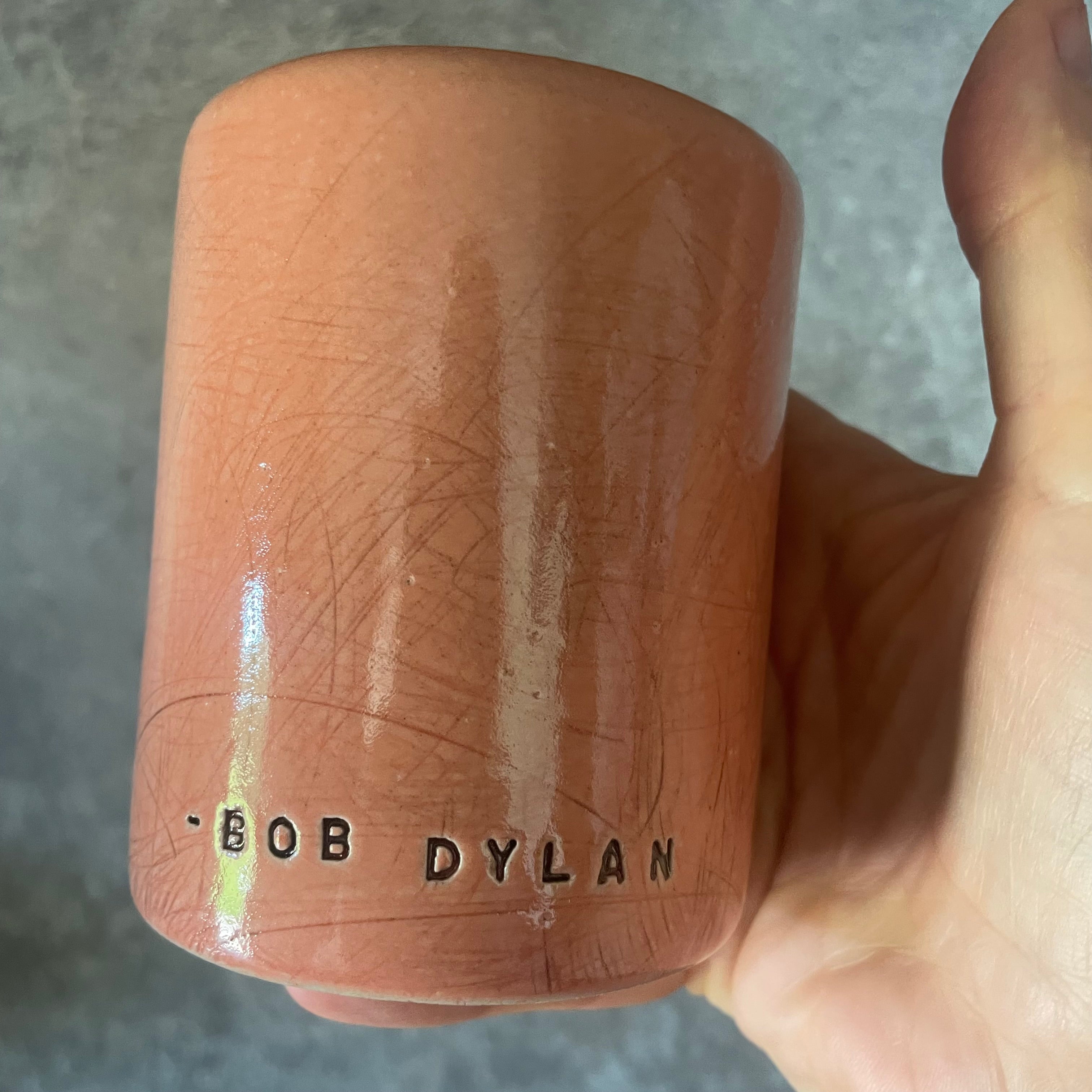 Mug with Bob Dylan quote