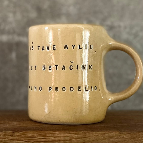 Mug with saying