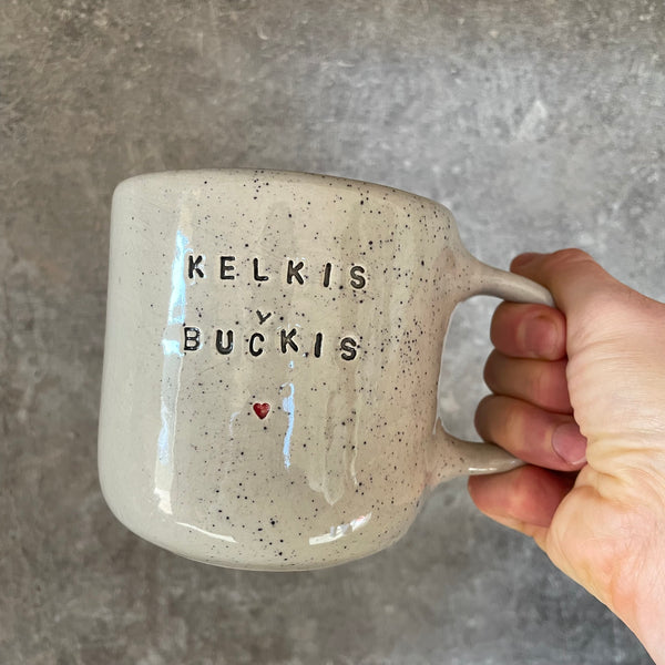 Didelis sunkus puodelis KELKIS, BUČKIS