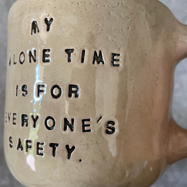 Large mug with text