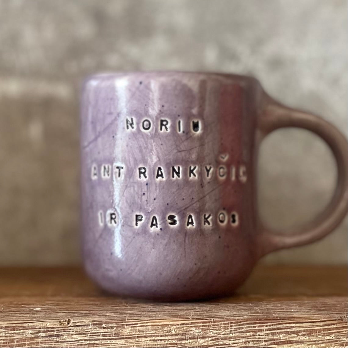Violetinis mažas puodelis NORIU ŠAMPANO