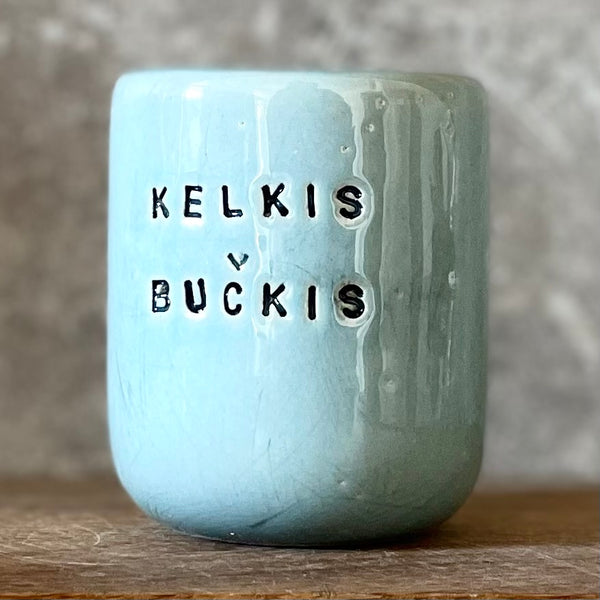Blue mug KELKIS BUČKIS 150 ml