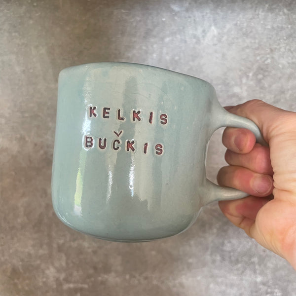 Didelis meslvas puodelis KELKIS, BUČKIS