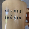 Puodelis geltonas KELKIS BUČKIS