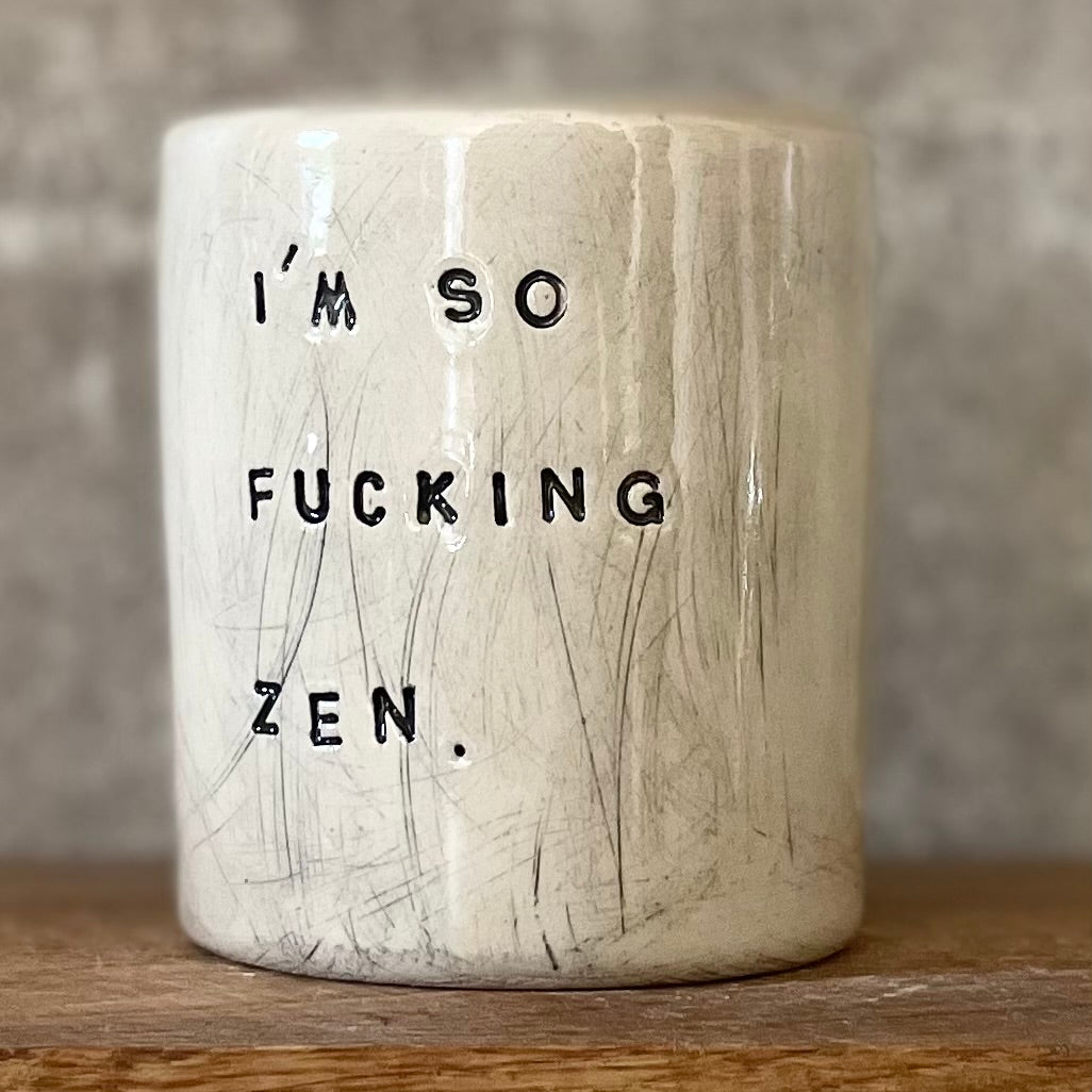 Baltas puodelis ZEN