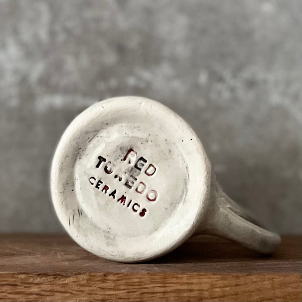 Ceramic mug about time and life
