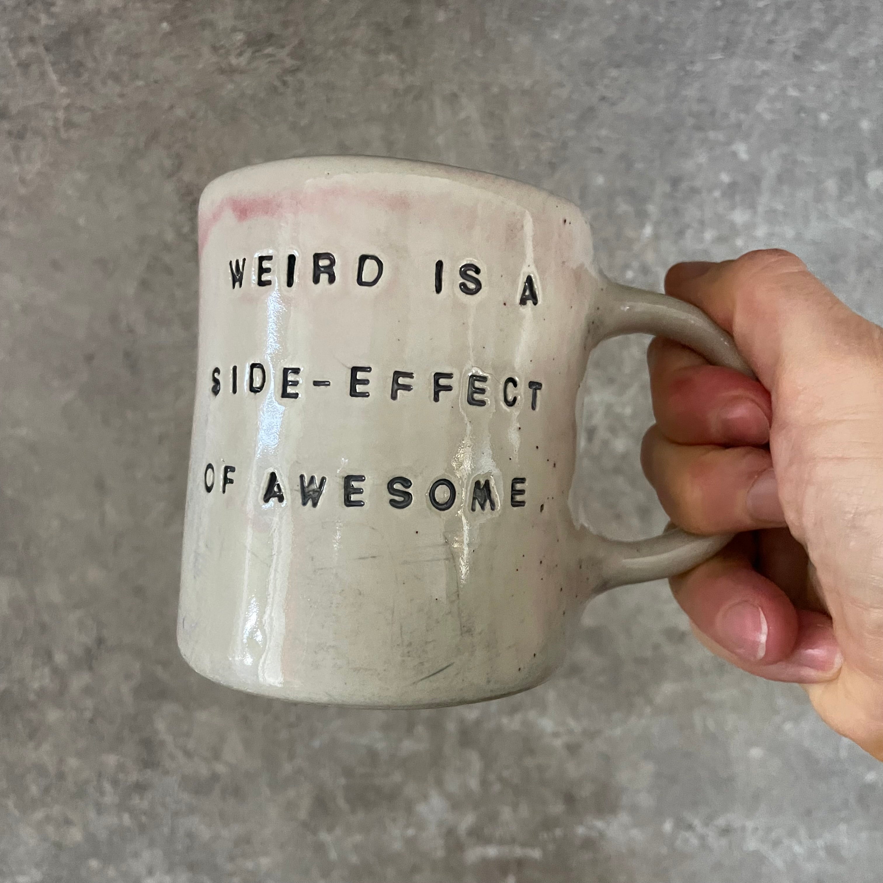 Netolygiai rožinis vienetinis puodelis