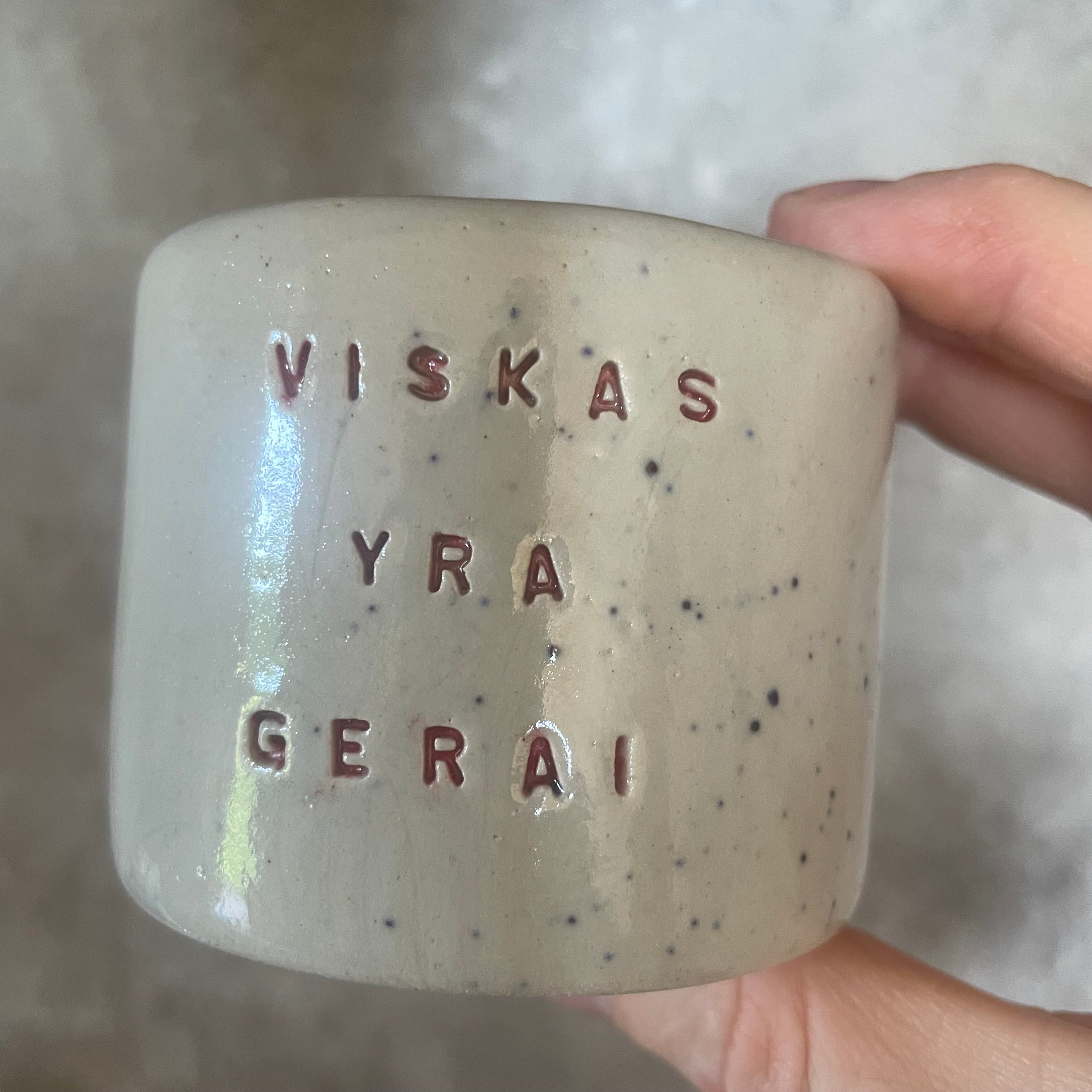 Small espresso mug VISKAS YRA GERAI