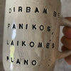A pair of big ceramic mugs for work and fun
