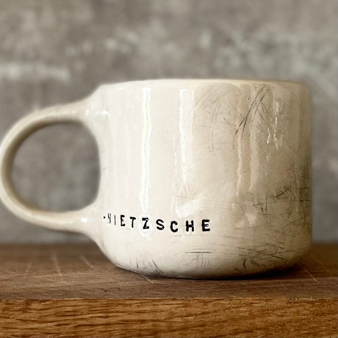 Mug with quote about music