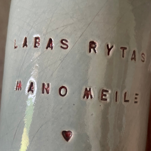Blue mug Labas rytas