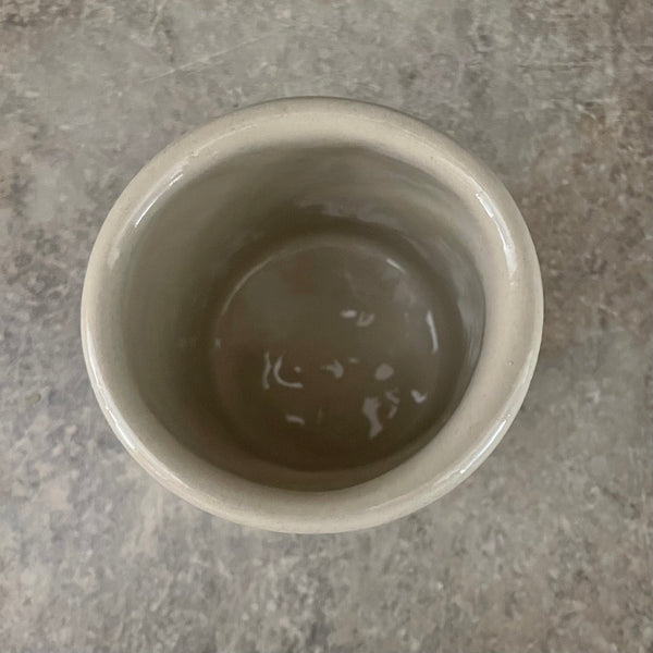 White tumbler mug with saying about work