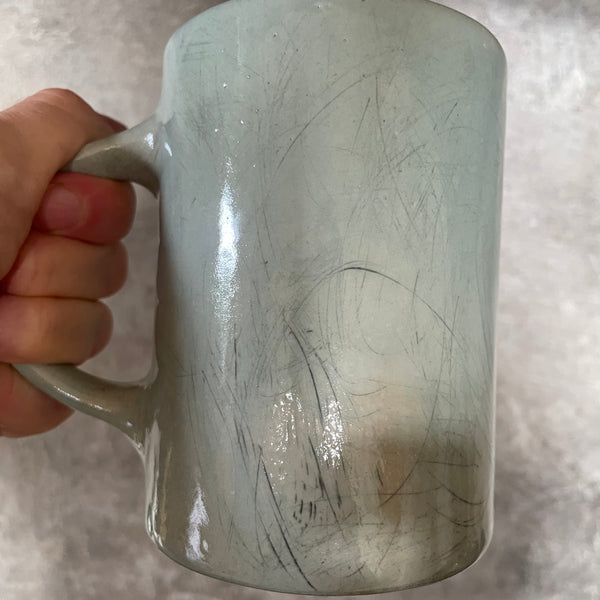 Big blue mug with lovely saying about snore