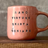Pink mug with saying about dance