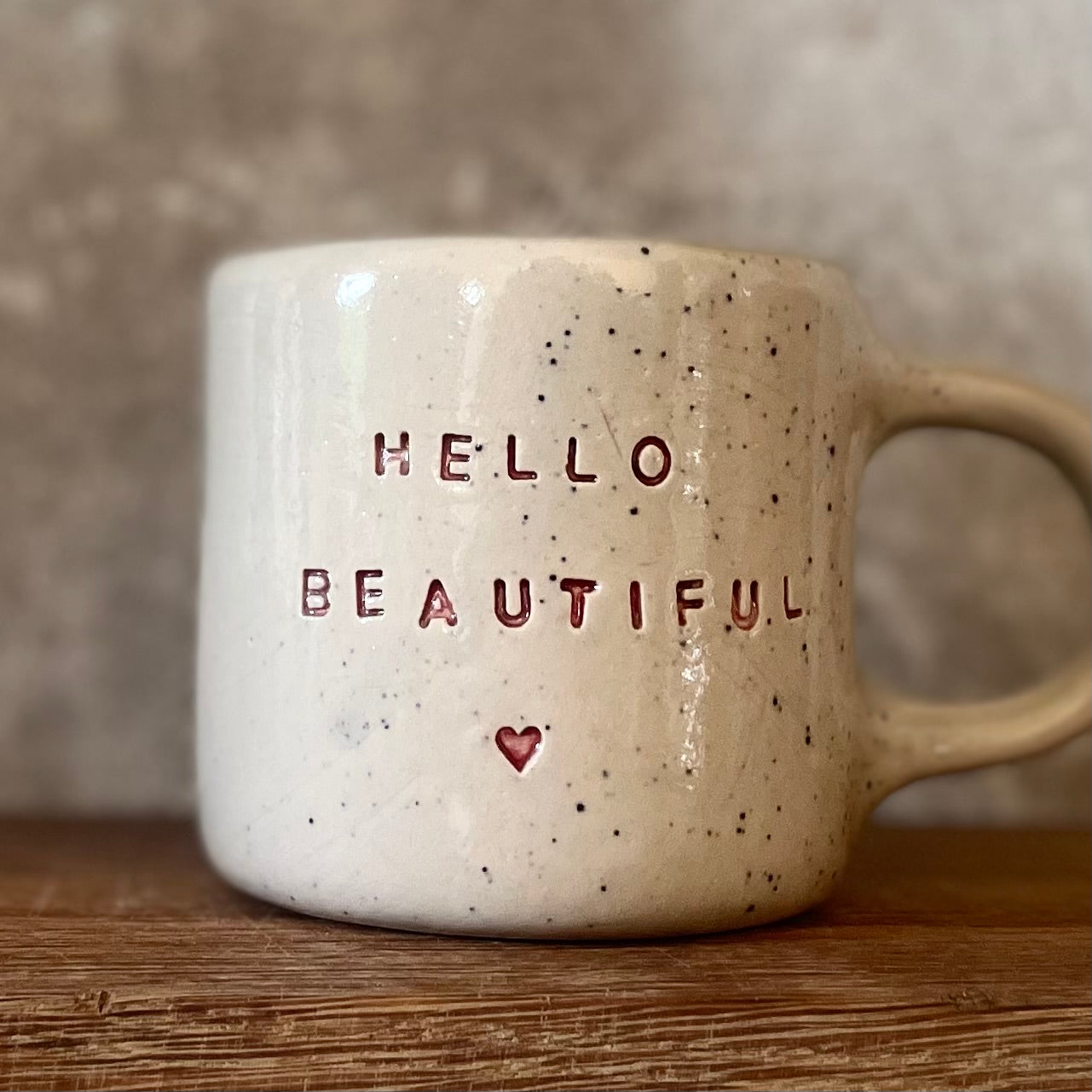 Sweet speckled mug for a beauty ♥️