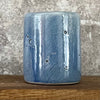Blue ceramic tumbler mug with saying