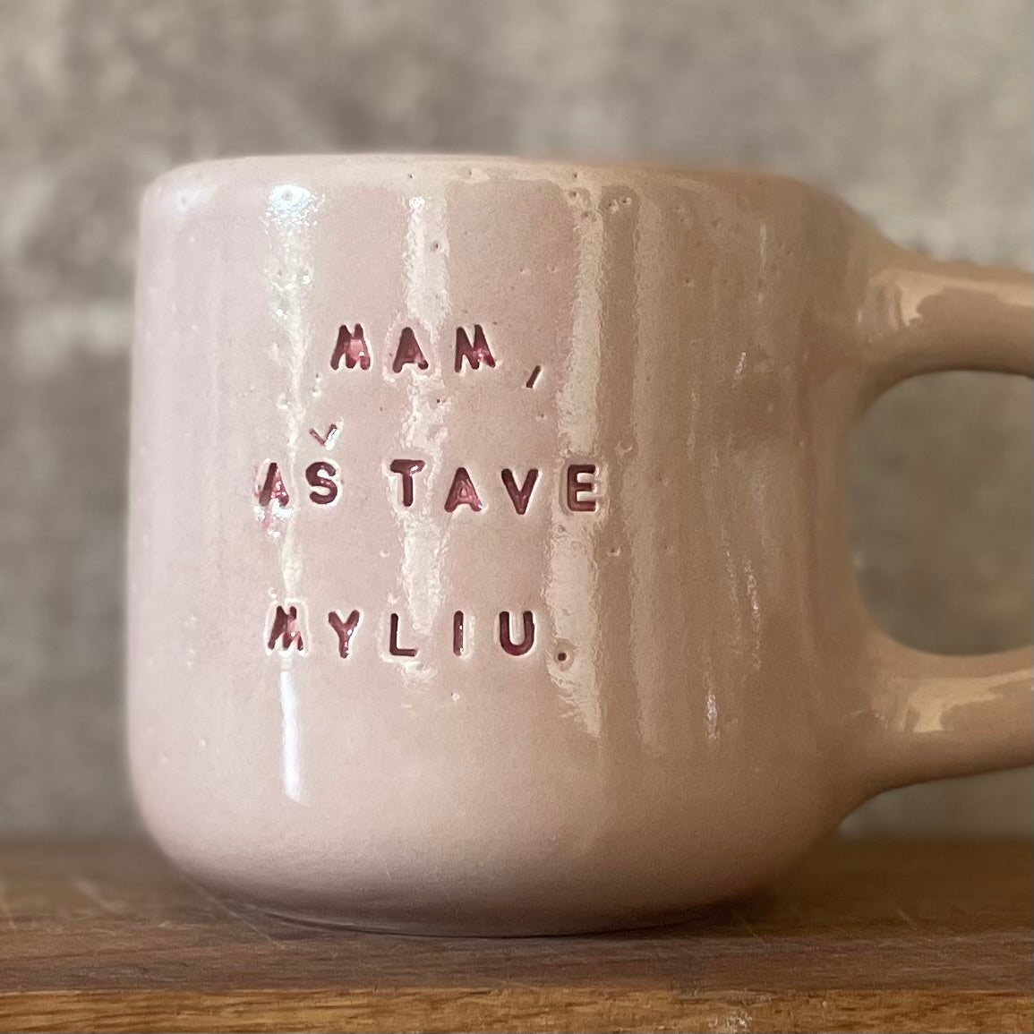 Big pink mug for mom