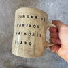 A pair of big ceramic mugs for work and home