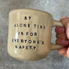 Large mug with text