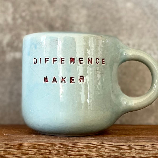 Mėlynas didelis puodelis DIFFERENCE MAKER