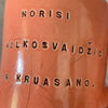 Raudonas puodelis "NORISI KRUASANO"