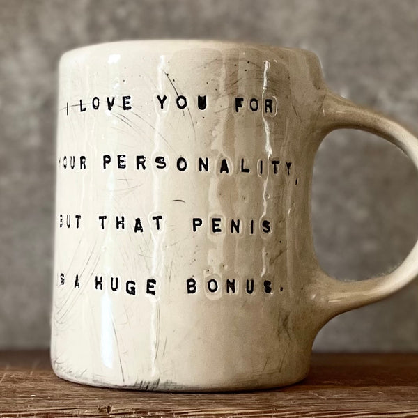 Mug with funny love saying