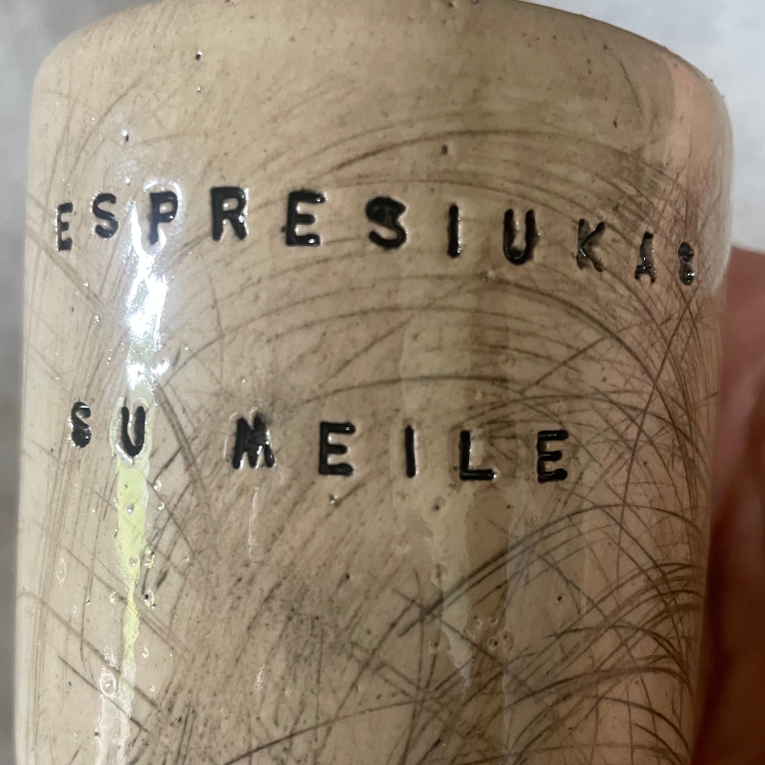 Set of two lovely espresso mugs